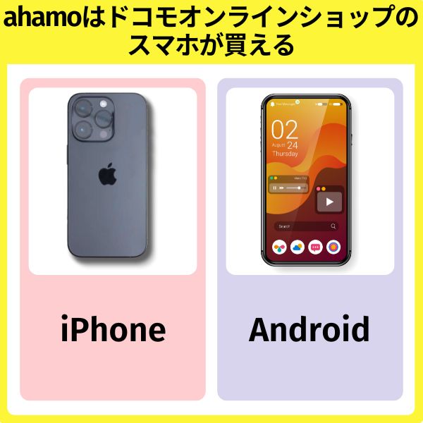 ahamoはドコモオンラインショップのスマホが買える