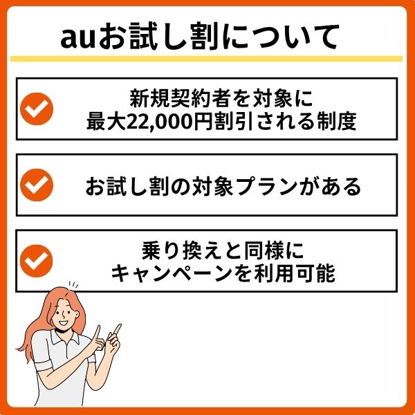 auお試し割の概要