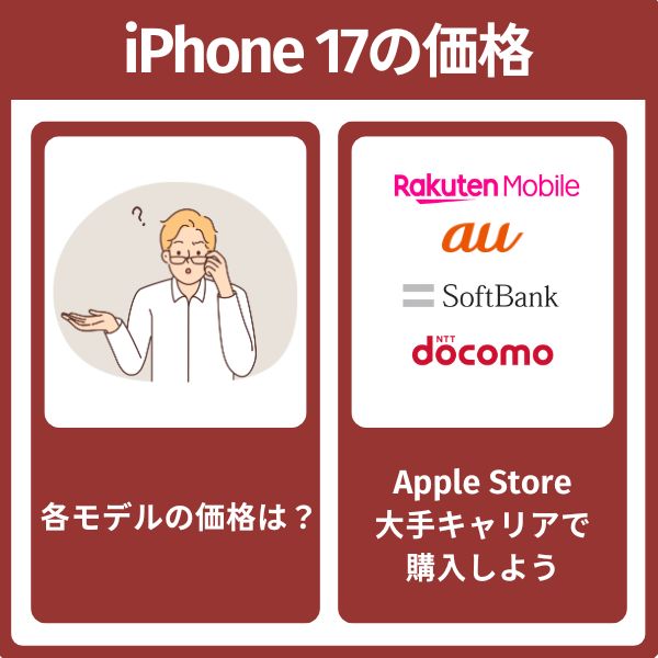 iPhone17の発売価格