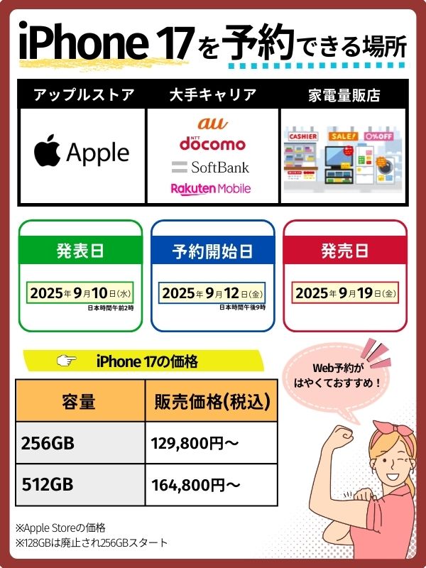 iPhone 17の予約